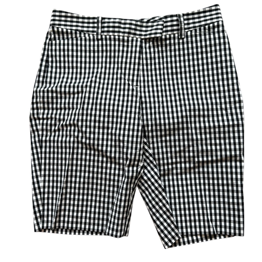 BROOKS BROTHERS black & white check Bermuda shorts, size 4..reduced